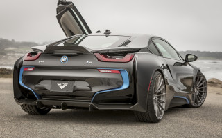 Bmw sports car ocean road - side profile free wallpaper