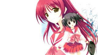 Girl boy white background blue - a pink hair free wallpaper