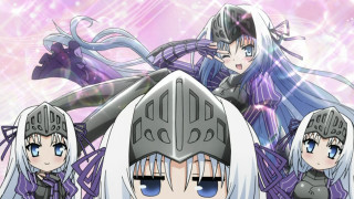 Anime white hair blue eyes 4 - sword free wallpaper for desktop