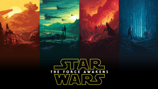 Star wars poster colorful silhouette - the character free wallpaper