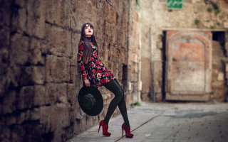 Woman blackhat dress wall fashion - anka zhuravleva free wallpaper for desktop