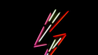 Neon lightning shock art pop - david diao free wallpaper