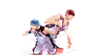 Anime characters basketball red blue - two anime character free wallpaper
