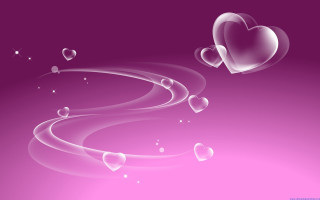 Pink hearts bubbles romantic digital - heart free wallpaper
