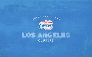 Clippers logo blue background words - blue free wallpaper for desktop