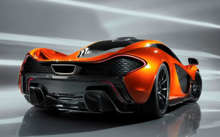 Orange sports car gray background 2 - andrew law free wallpaper