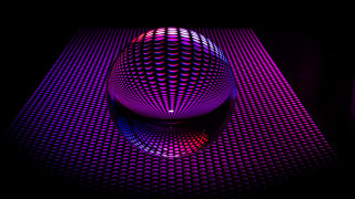Purple holography raytracing fence honeycomb - a purple object free wallpaper
