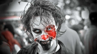 Creepy clown beard blood gothic - hair free wallpaper