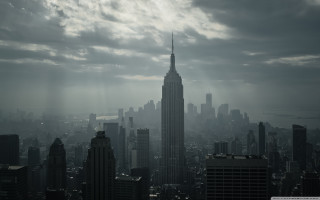 City skyline tall building clouds 2 - the cloud free wallpaper for desktop