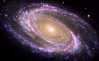 Spiral galaxy stars blue center - galaxy free wallpaper for desktop
