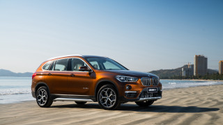 Brown bmw suv beach ocean - a sandy beach next free wallpaper for desktop