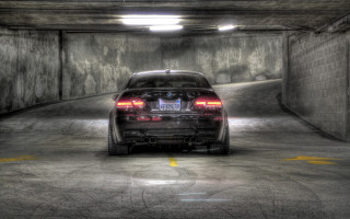 Tunnel parking lens flattened matte - a license plate free wallpaper