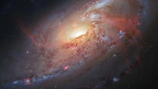 Large colorful spiral sky stars - the center of the picture free wallpaper