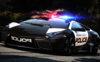 Police car need for speed - a scene free wallpaper