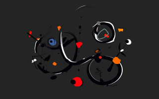 Black red abstract circles dots - circle and dots free wallpaper