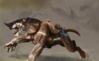 Horse man riding horse furry - fantasy concept art free wallpaper