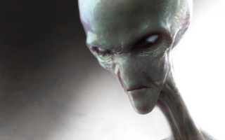 Closeup person cellphone light backdark - alien free wallpaper