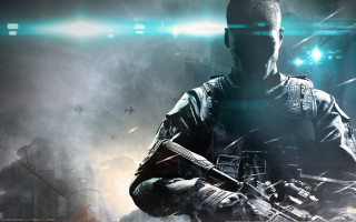 Man gun darkroom smoke lights - cryengine free wallpaper for desktop