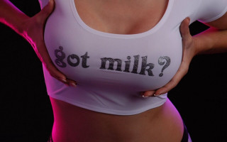 Woman white shirt pink light - m free wallpaper