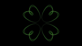 Green flower mandelbrot spirals generative - a green flower free wallpaper