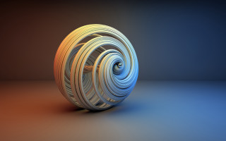 Large white spiral object generative - generative free wallpaper for desktop