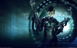 Futuristic man gun biopunk cyberpunk - biopunk free wallpaper