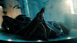 Batman car figure bats room - the roof free wallpaper
