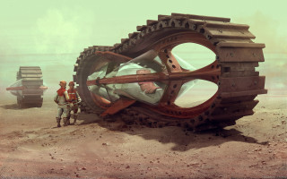 Man giant mechanical desert magnifying - magnifying free wallpaper