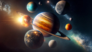 Solar system stars sun planet - a solar system free wallpaper