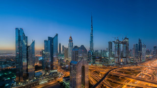 City skyline night ferris wheel 2 - farid mansour free wallpaper