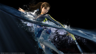 Surfing woman bodysuit ocean night - a wet suit free wallpaper