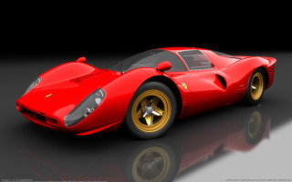 Red sports car gold rims 8 - path free wallpaper