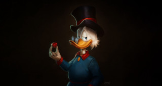 Cartoon duck top hat red - a top hat free wallpaper