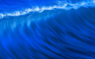 Blue wave surfer ocean beach - a blue wave free wallpaper