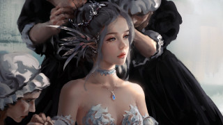 Woman man featheredhat fantasy artgerm - hat free wallpaper for desktop