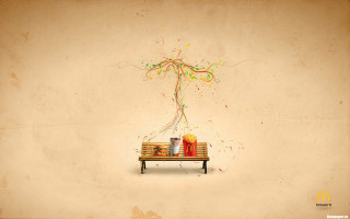 Bench books balloon confetti illustration - free valentines wallpaper