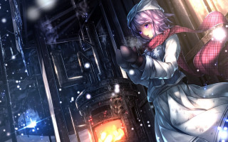 Woman white dress gun fireplace - classical realism free wallpaper