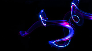 Blurry blue purple hologram long - a blurry photo free wallpaper