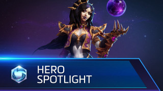 Hero spotlight purple blue background - banner free wallpaper