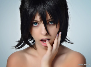 Black hair blue eyes vanitas - her cheek free wallpaper for desktop