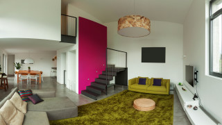 Living room couch stairs pink - alfred manessier free wallpaper