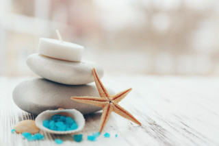 Starfish candle rock sea salt - a starfish free wallpaper