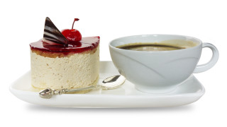 Cake coffee plate spoons rococo - the plate free wallpaper