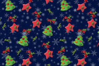 Christmas tree red stars blue - a green tree free wallpaper