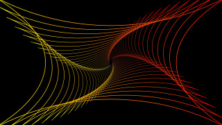 Black background red yellow swirl - golden ratio illustration free wallpaper