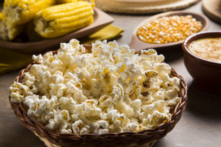 Popcorn bowl foods closeup depth - other food free wallpaper