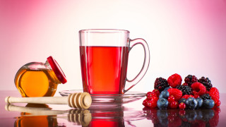 Glass tea honey berries honeystick - adam szentpétery free wallpaper