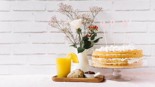 Cake glass orange juice white - orange juice free wallpaper