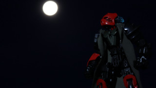Robot moonlight night solo red - full moon free wallpaper