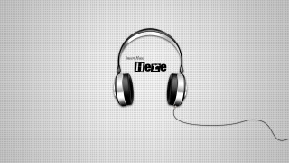 Headphones please gradient monochrome design - a pair of headphones free wallpaper